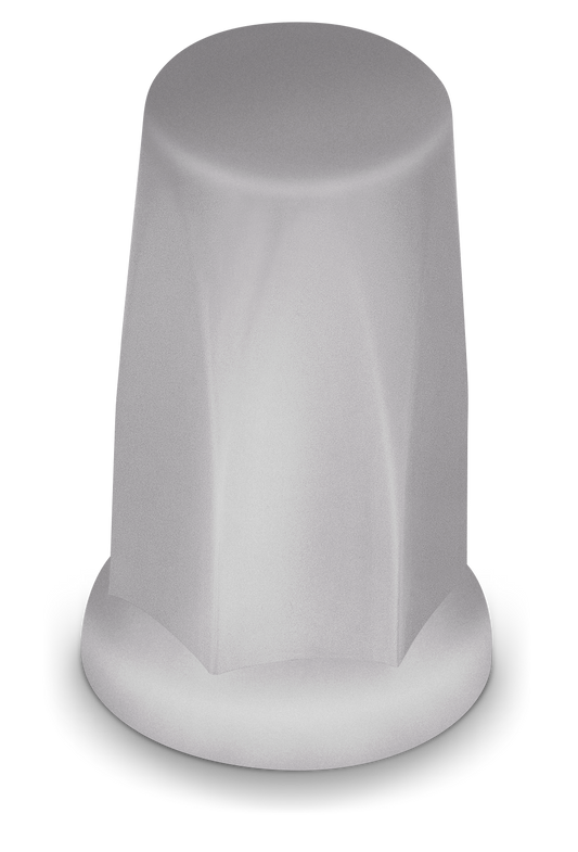 33mm CYLINDER W/ FLANGE LUG NUT COVER PUSH ON