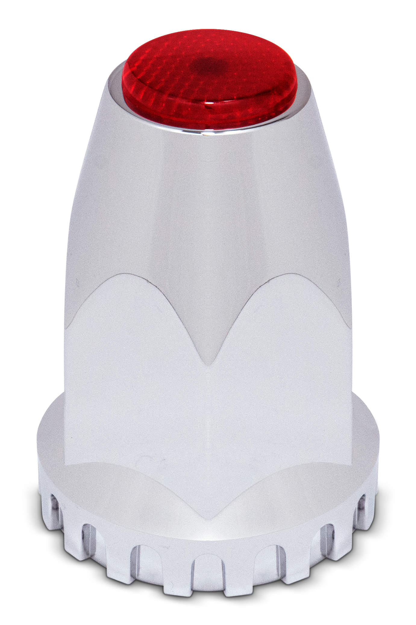 33mm ORIGINAL LUG NUT COVER W/ RED REFLECTOR THREAD ON
