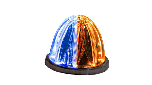 DUAL COLOR STELLAR WATERMELON LIGHT – AMBER & BLUE/CLEAR LENS