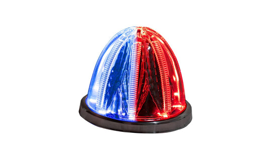 DUAL COLOR STELLAR WATERMELON LIGHT – RED & BLUE/CLEAR LENS