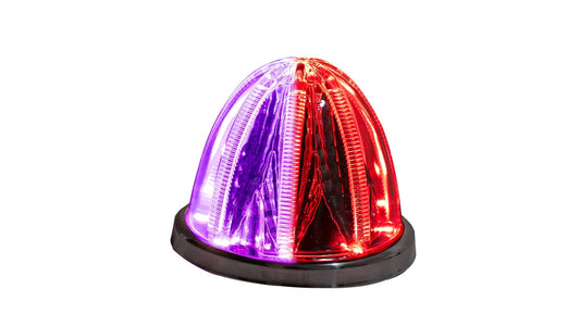 DUAL COLOR STELLAR WATERMELON LIGHT – RED & PURPLE/CLEAR LENS