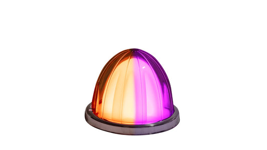 DUAL COLOR GLO WATERMELON LIGHT – AMBER & PURPLE/ CLEAR LENS