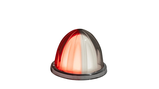 DUAL COLOR GLO WATERMELON LIGHT – RED & WHITE/ CLEAR LENS