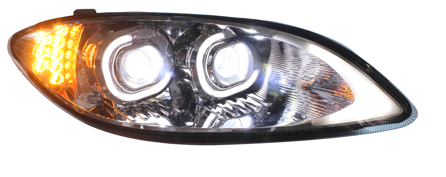 INTERNATIONAL PROSTAR LED HEADLIGHT CHROME (PASSENGER)