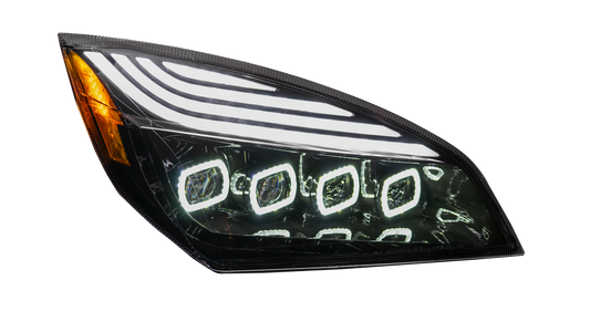 FREIGHTLINER CASCADIA 2018+ LED HEADLIGHT BLACK (PASSENGER)