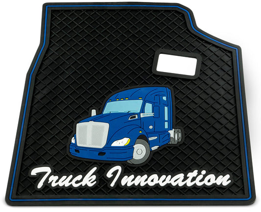 RUBBER FLOOR MATS FOR KENWORTH T680 - BLUE