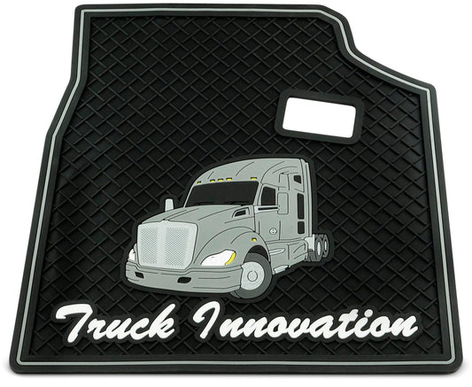 RUBBER FLOOR MATS FOR KENWORTH T680 - GRAY