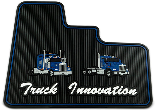 RUBBER FLOOR MATS FOR KENWORTH W900/T800/T600 - BLUE
