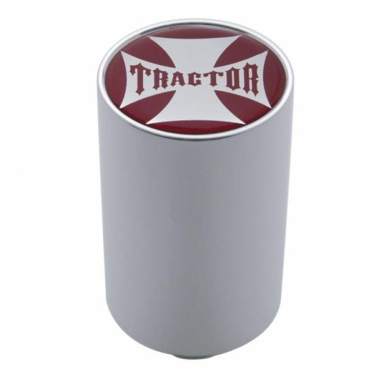 "Tractor" 3" Air Valve Knob - Red Maltese Cross Sticker