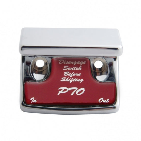"PTO" Switch Guard With Red Sticker