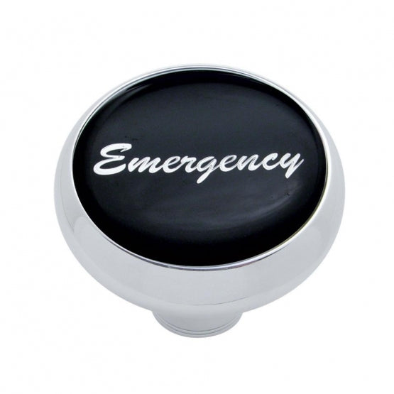"Emergency" Deluxe Air Valve Knob - Black Glossy Sticker