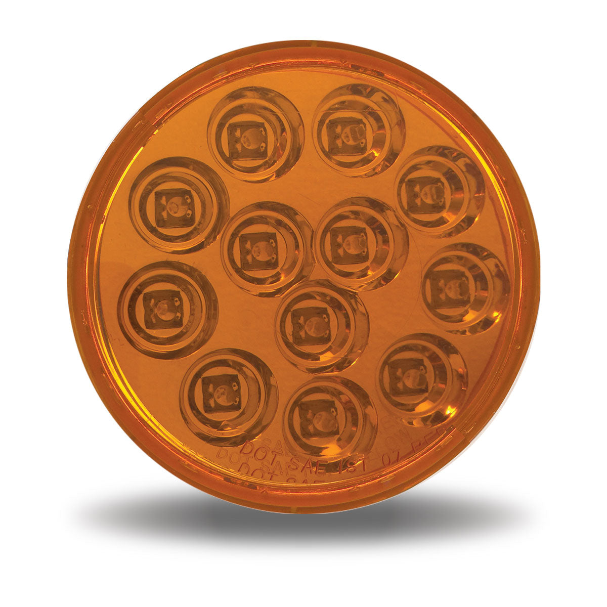 TRUX 4" Mirror Amber Stop, Turn & Tail LED (12 Diodes)"