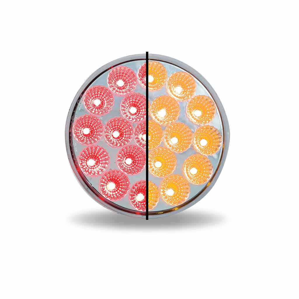 TRUX 4" Dual Amber/Red Stop, Turn & Tail LED (19 Diodes)