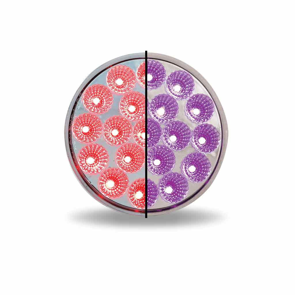 TRUX 4" Dual Revolution Red/Purple LED