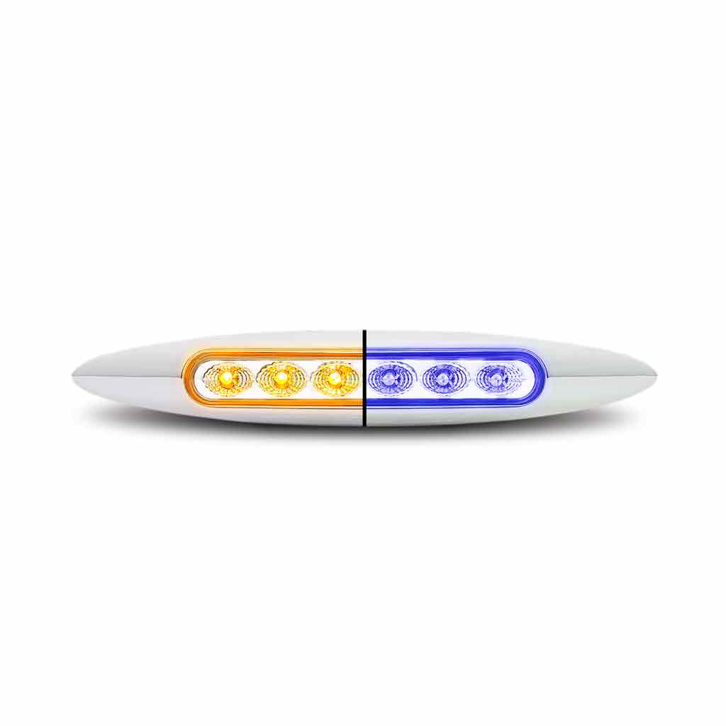 TRUX 6" DUAL AMBER TO BLUE AUX. MARKER LIGHT