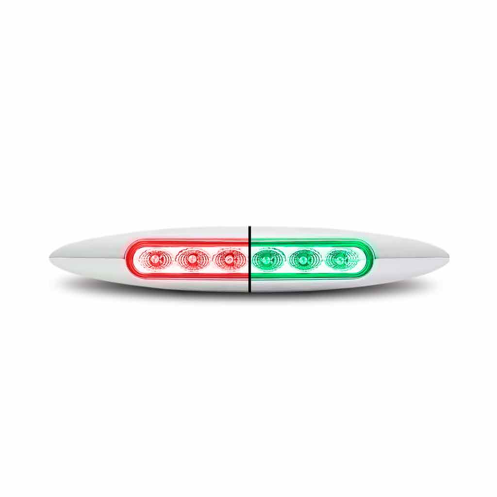 TRUX 6" DUAL RED TO GREEN AUX. MARKER LIGHT