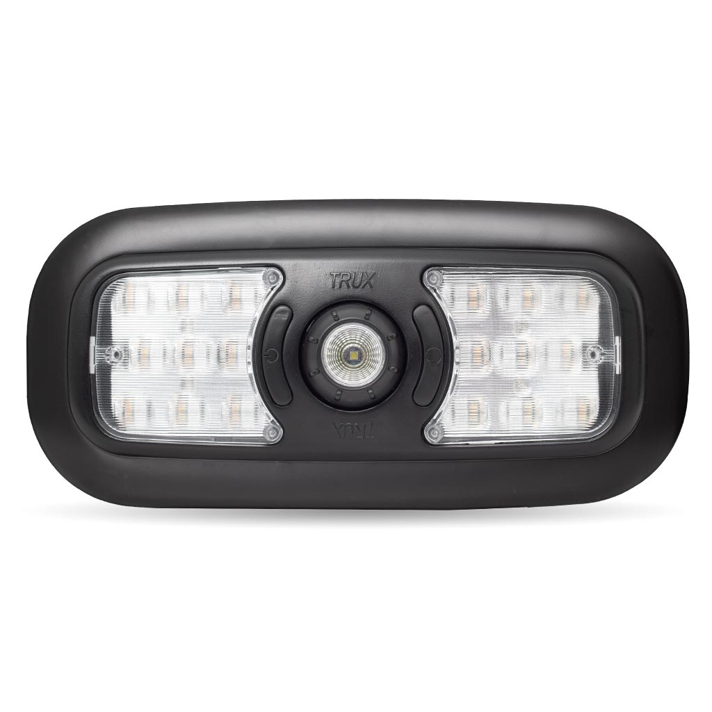TRUX Black Peterbilt 300 Series 7-color LED Interior Projector Map and Reading Auxiliary Light