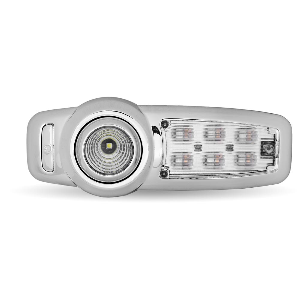 TRUX Chrome Peterbilt 579 7-color LED Interior Projector Map and Reading Auxiliary Light