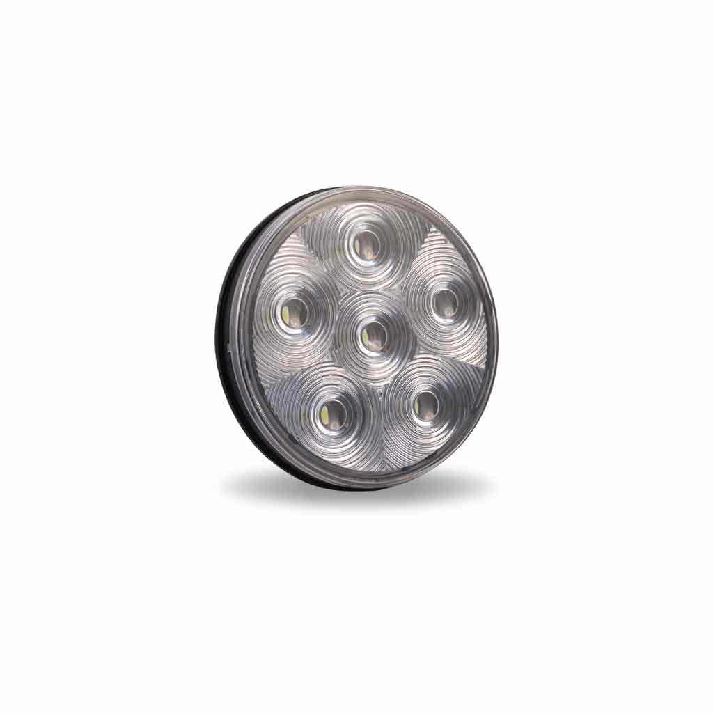 TRUX 4" Round High Power LED Worklamp with Bubble Lens & Reflector Cup (6 Diodes)