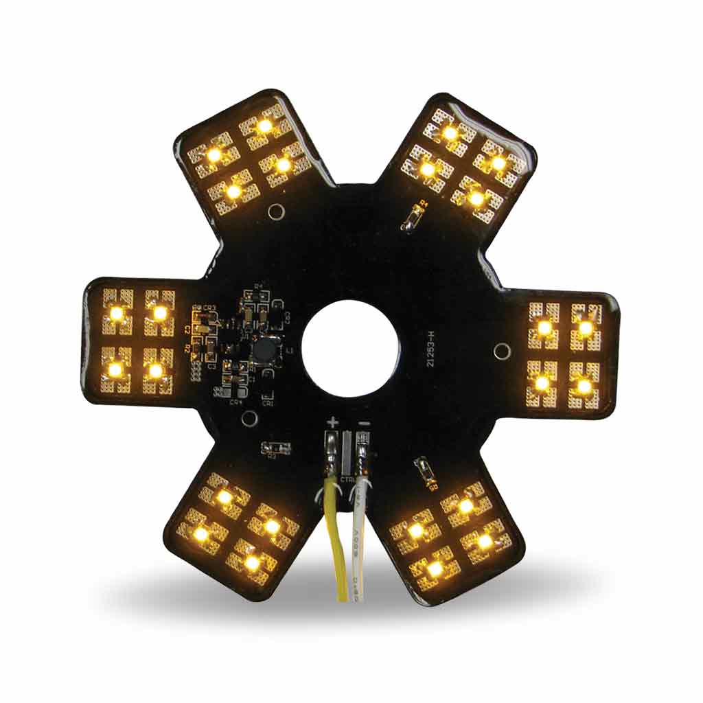 TRUX 5" Star Amber LED for 13" Donaldson Air Breather (24 Diodes)