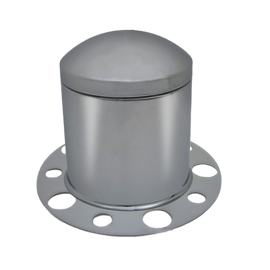 REAR CHROME METAL AXLE COVER - ROUND