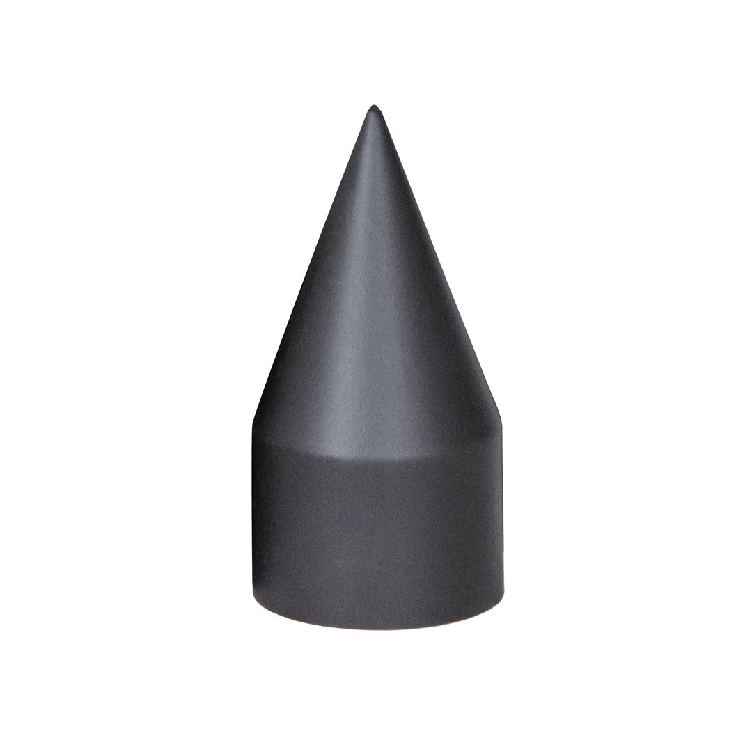 33mm X 4-1/8" Matte Black Spike Nut Covers - Thread-On (60-Pack)