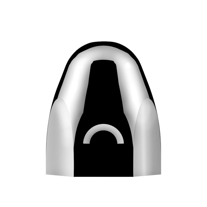 1-1/2" x 2" Chrome Steel Bullet Nut Cover