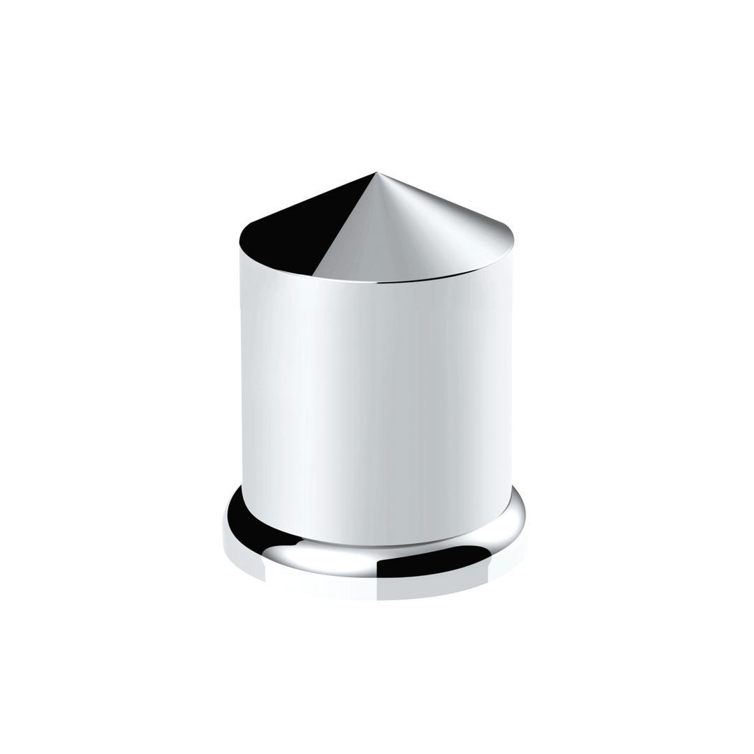 Chrome Plastic Pointed Nut Cover - Push-On