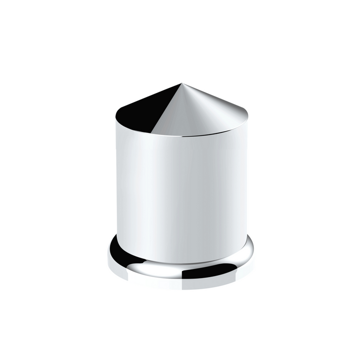 Chrome Plastic Pointed Nut Cover - Push-On