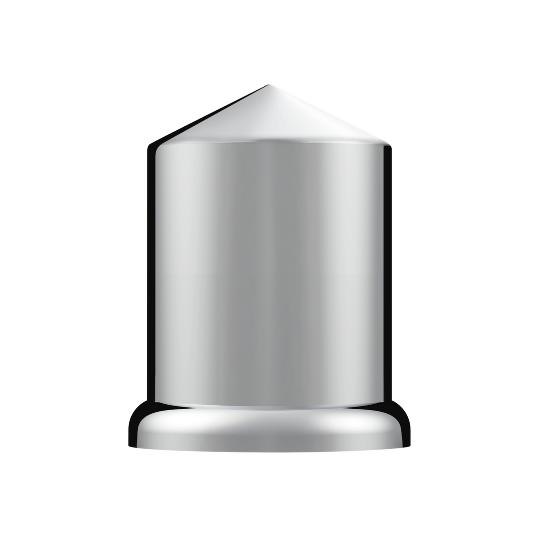 Chrome Plastic Pointed Nut Cover - Push-On