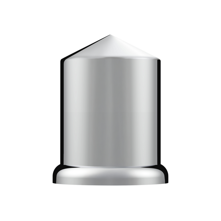 Chrome Plastic Pointed Nut Cover - Push-On