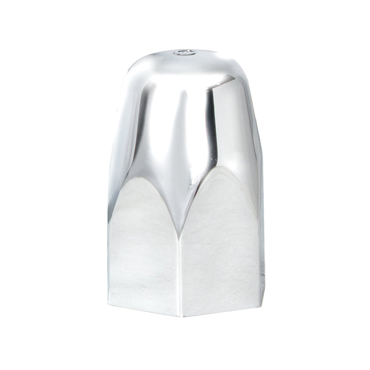 1-1/2" x 2-3/4" Chrome Plastic Tall Nut Cover - Push-On (Bulk)