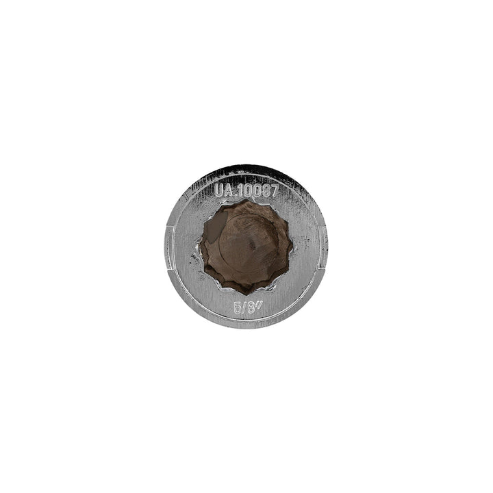 5/8" x 1-1/4" Chrome Plastic Pointed Nut Cover - Push-On