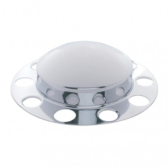 Chrome Dome Front Axle Cover 2PC Kit For 1-1/2" Nut Cover - Aluminum Wheel (2-Pack)