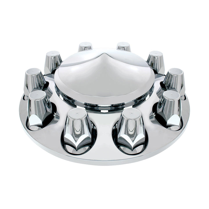 Pointed Front Axle Cover With 33mm Standard Thread-On Nut Covers - Chrome