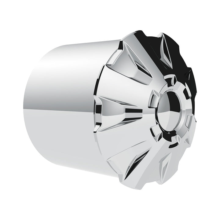 Rubicon Rear Axle Cover Kit With 33mm Thread-On Nut Covers - Chrome