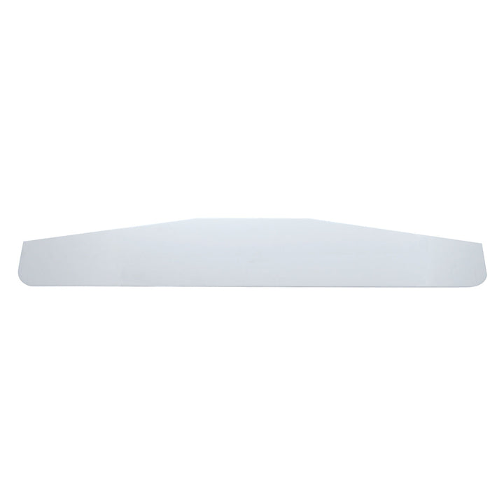 4" x 24" Chrome Standard Bottom Mud Flap Plate - Welded Stud (Card of 2)
