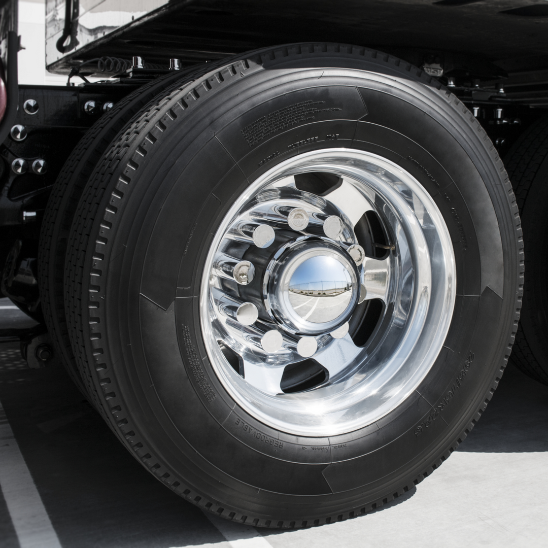 33mm x 3-1/2" Chrome Plastic Cylinder Nut Covers - Push-On