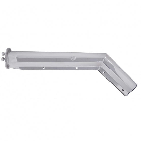 28" Chrome 45 - Degree Angled Mud Flap Hangers - 1-1/8" Bolt Pattern (Pair)