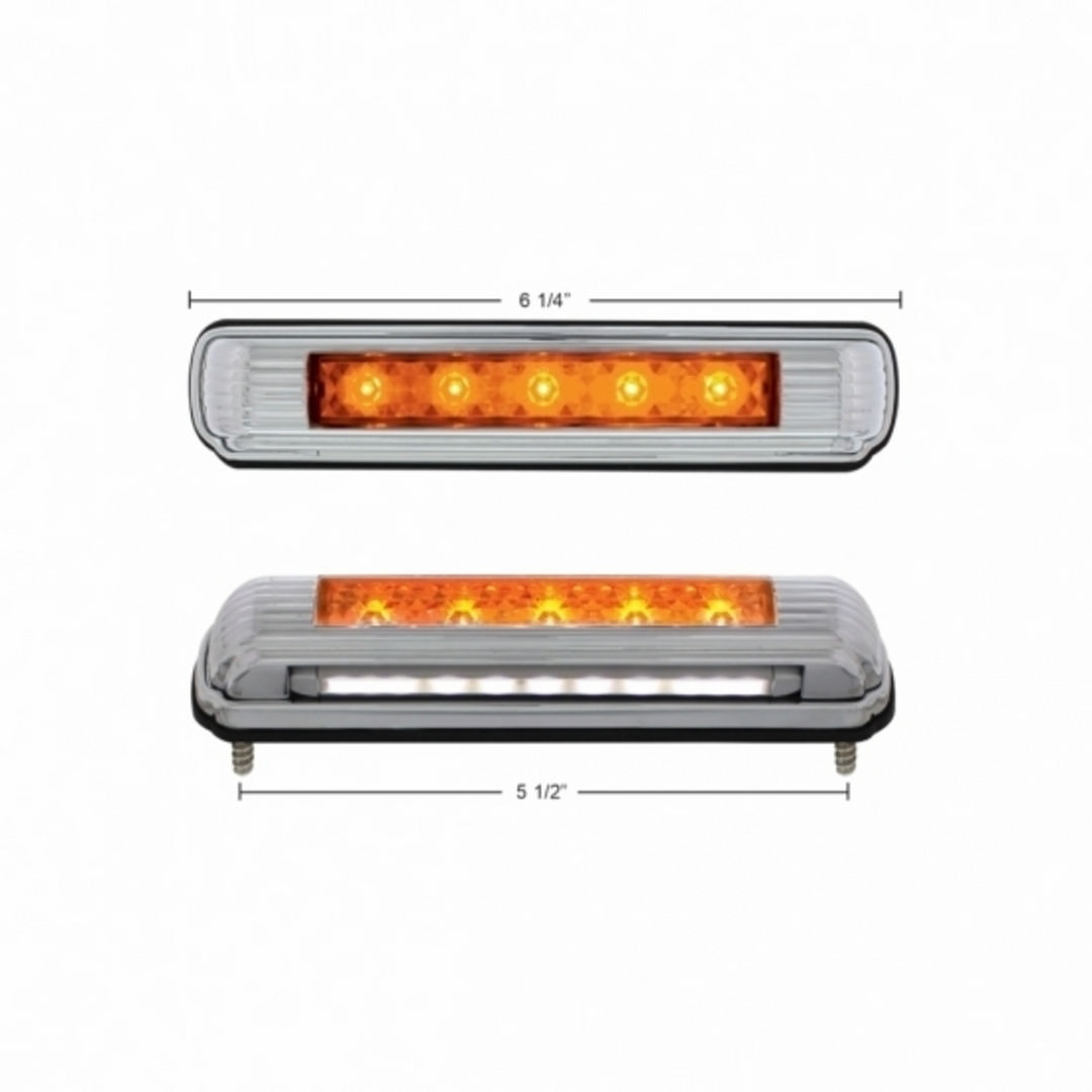 Chrome License Plate Light With Various Color LED