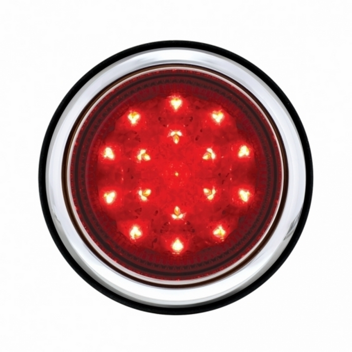 17 LED Chrome Bezel Flush Mount Tail Light