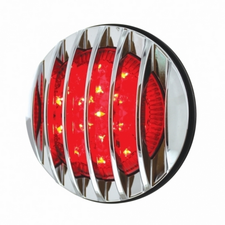 17 LED 1937 Ford Car Style Tail Light With Chrome Grille Style Flush Mount