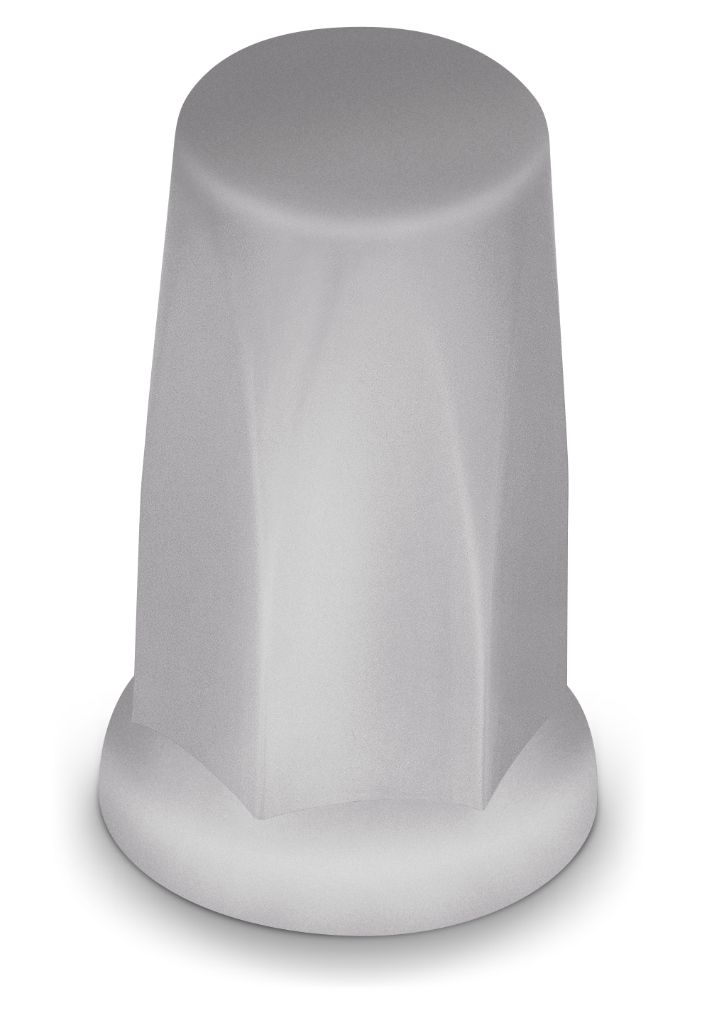 33mm CYLINDER W/ FLANGE LUG NUT COVER PUSH ON