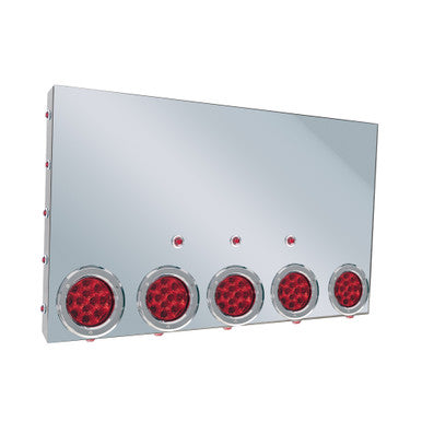 20" Rear Center Panel W/5-4" Round  Red Lights &amp; 18-3/4"Red Lights