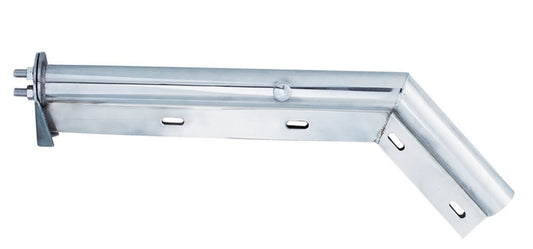 28" 45° ANGLED HEAVY DUTY MUD FLAP HANGERS - 2 1/2" BOLT PATTERN (PAIR)