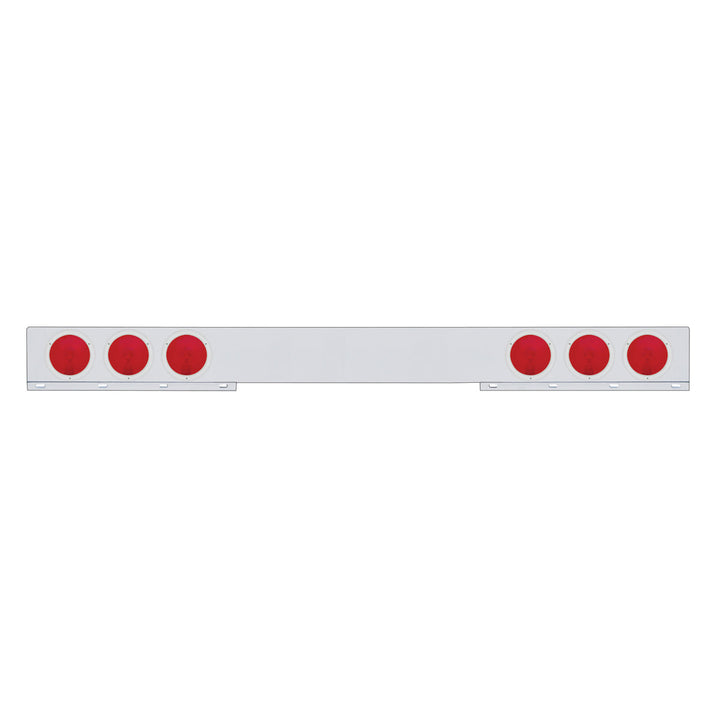 Stainless Steel Light Bar With Six 4" Lights &amp; Stainless Steel Bezel