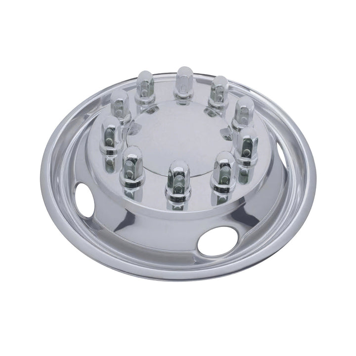 22-1/2" OD Stainless Front Wheel Simulator Set - 5 Vent Holes, Hub Piloted
