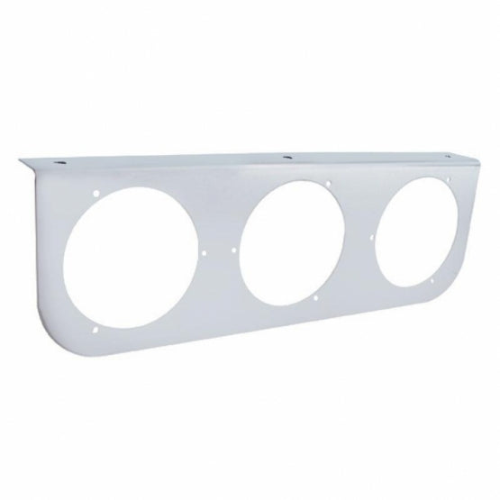 Stainless Light Bracket With 3 x 4" Light Cutouts