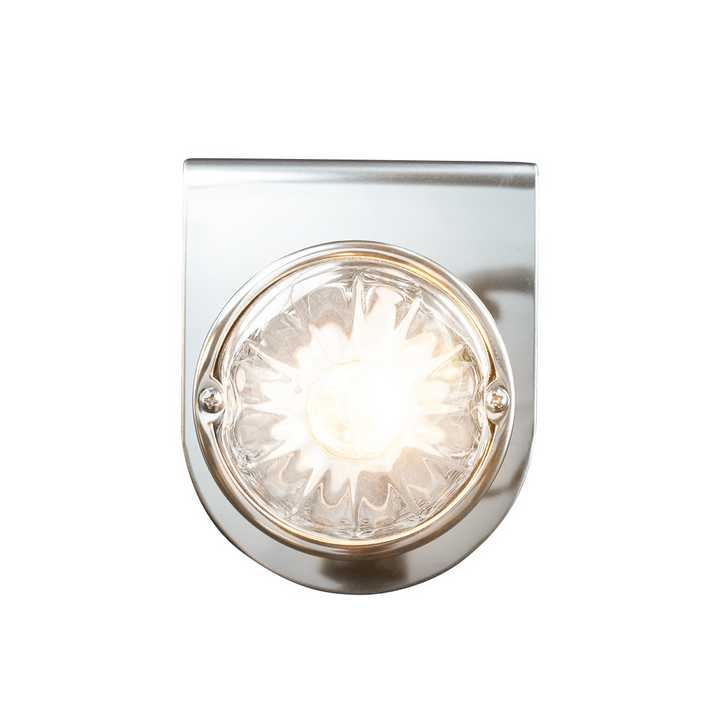 Glass Watermelon Light With Stainless Steel Light Bracket Kit