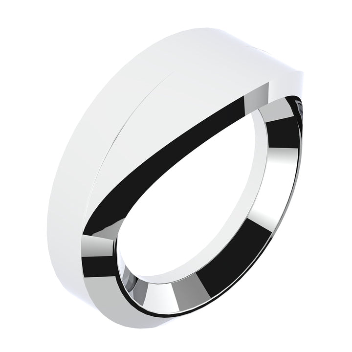 Chrome Plastic Small Gauge Bezel With Visor For 1996-2010 Freightliner Century